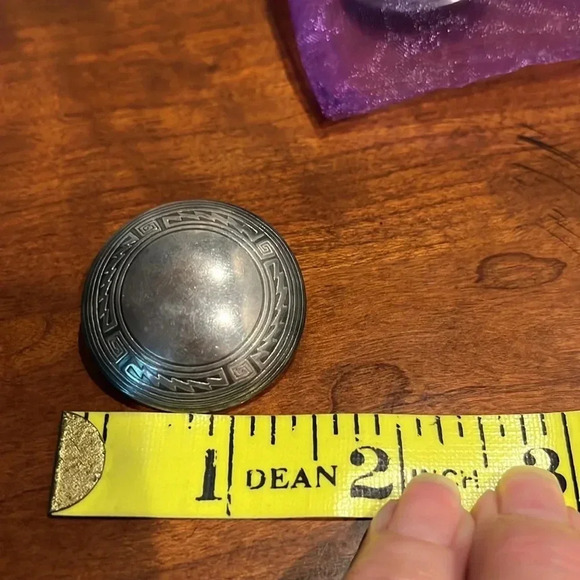 Vintage Sterling Clip On Earrings Stunning Retro Style - Picture 13 of 13